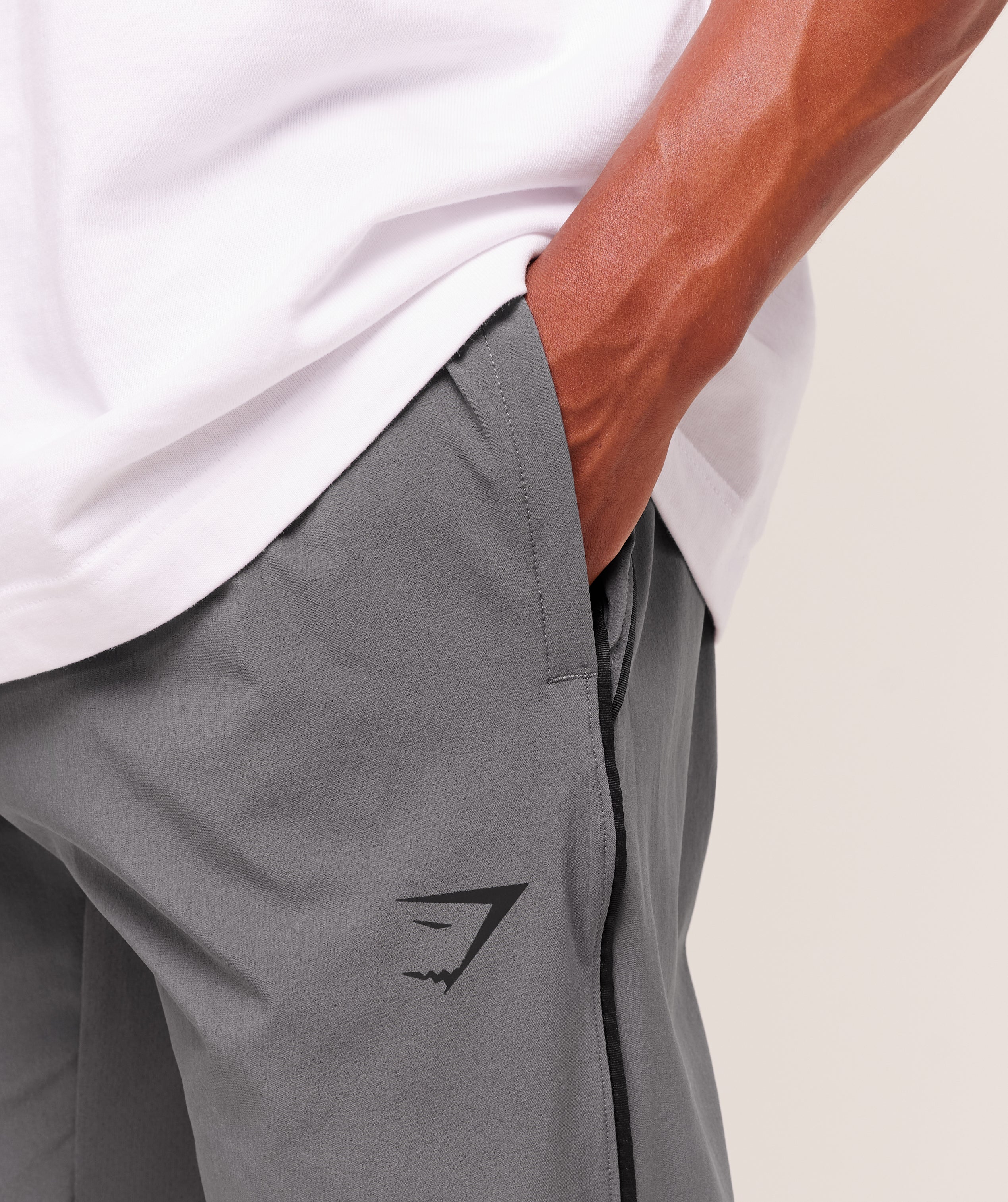Arrival Woven Block Joggers Dark Grey