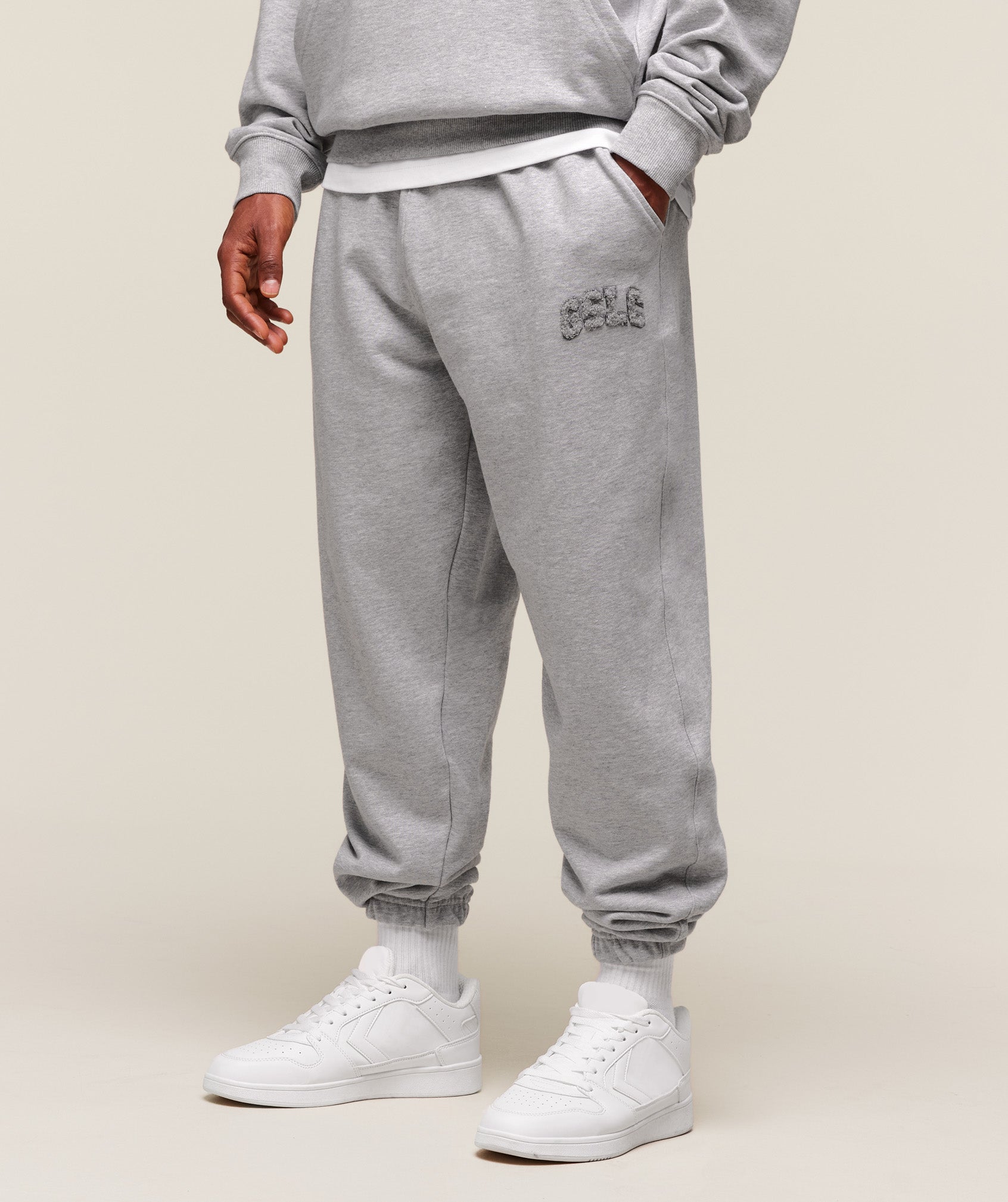 GSLC Joggers Light Grey Core Marl