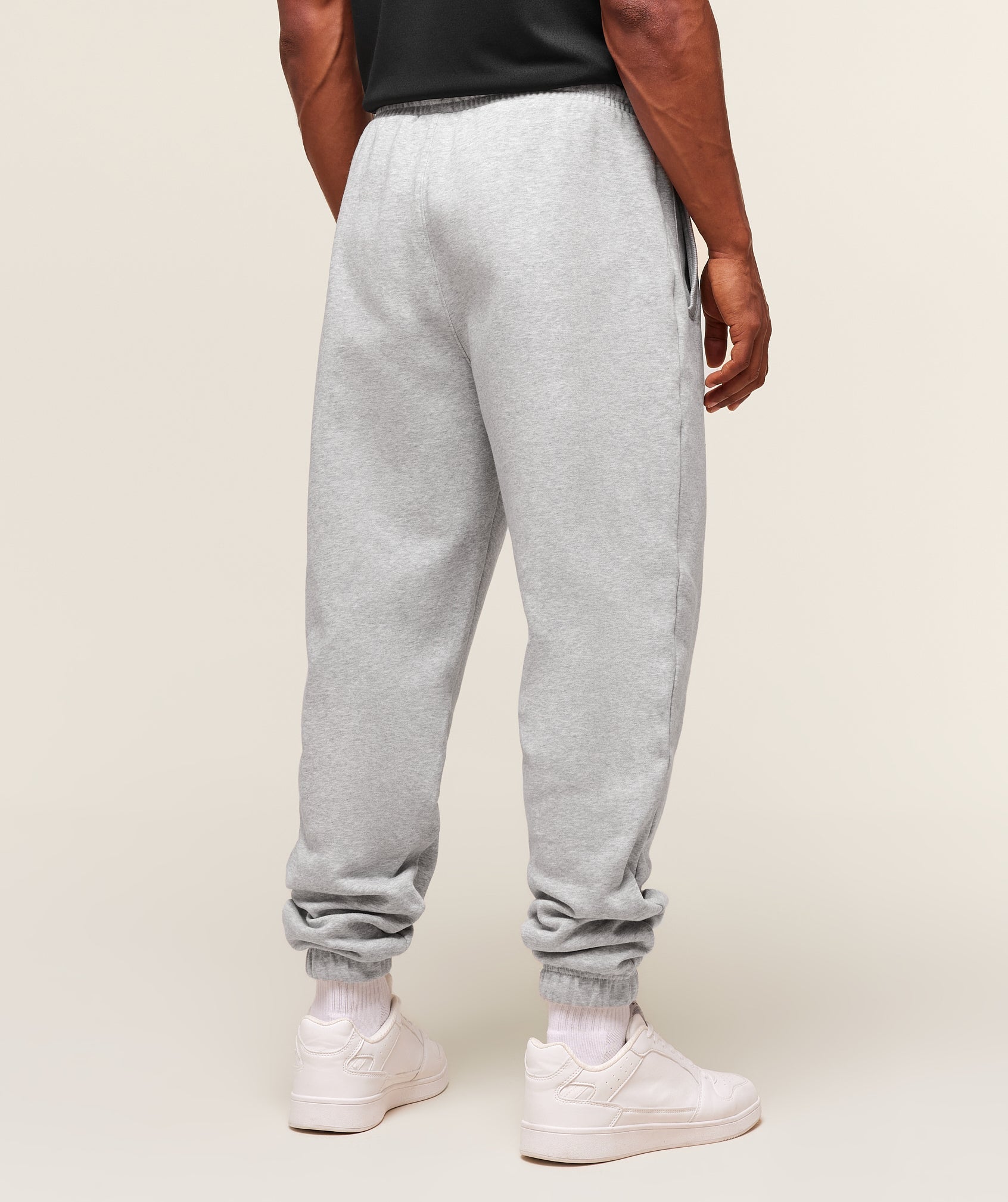 Varsity Oversized Joggers Light Grey Core Marl