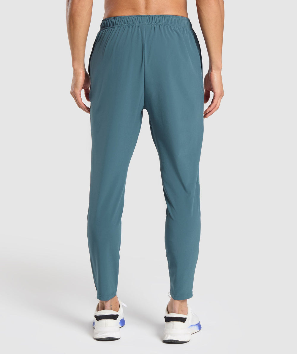 Script Woven Joggers Cargo Blue