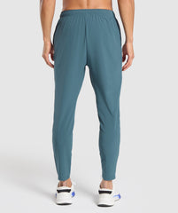 Script Woven Joggers Cargo Blue