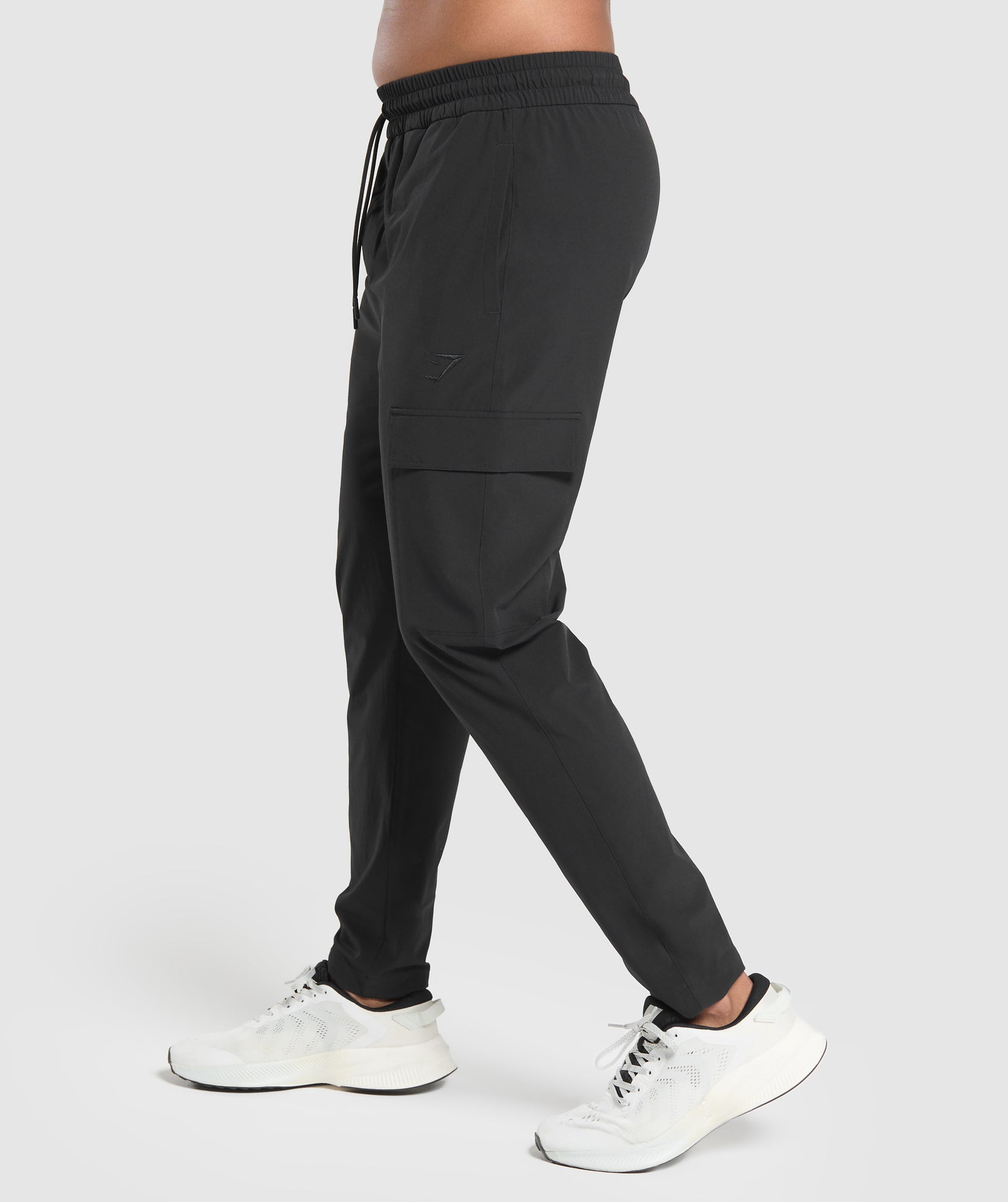 Stretch Woven Cargo Pants Black