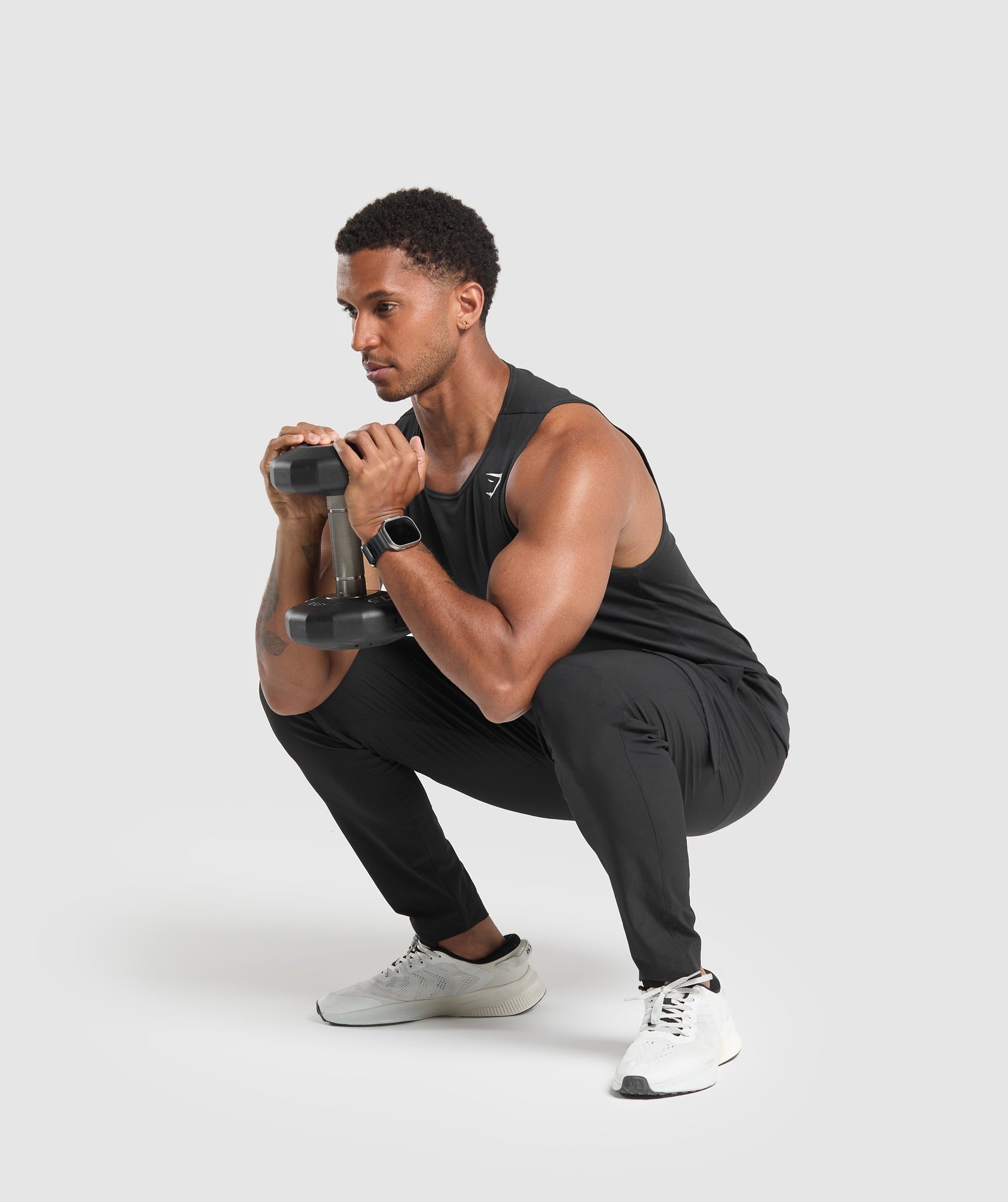 Stretch Woven Cargo Pants Black