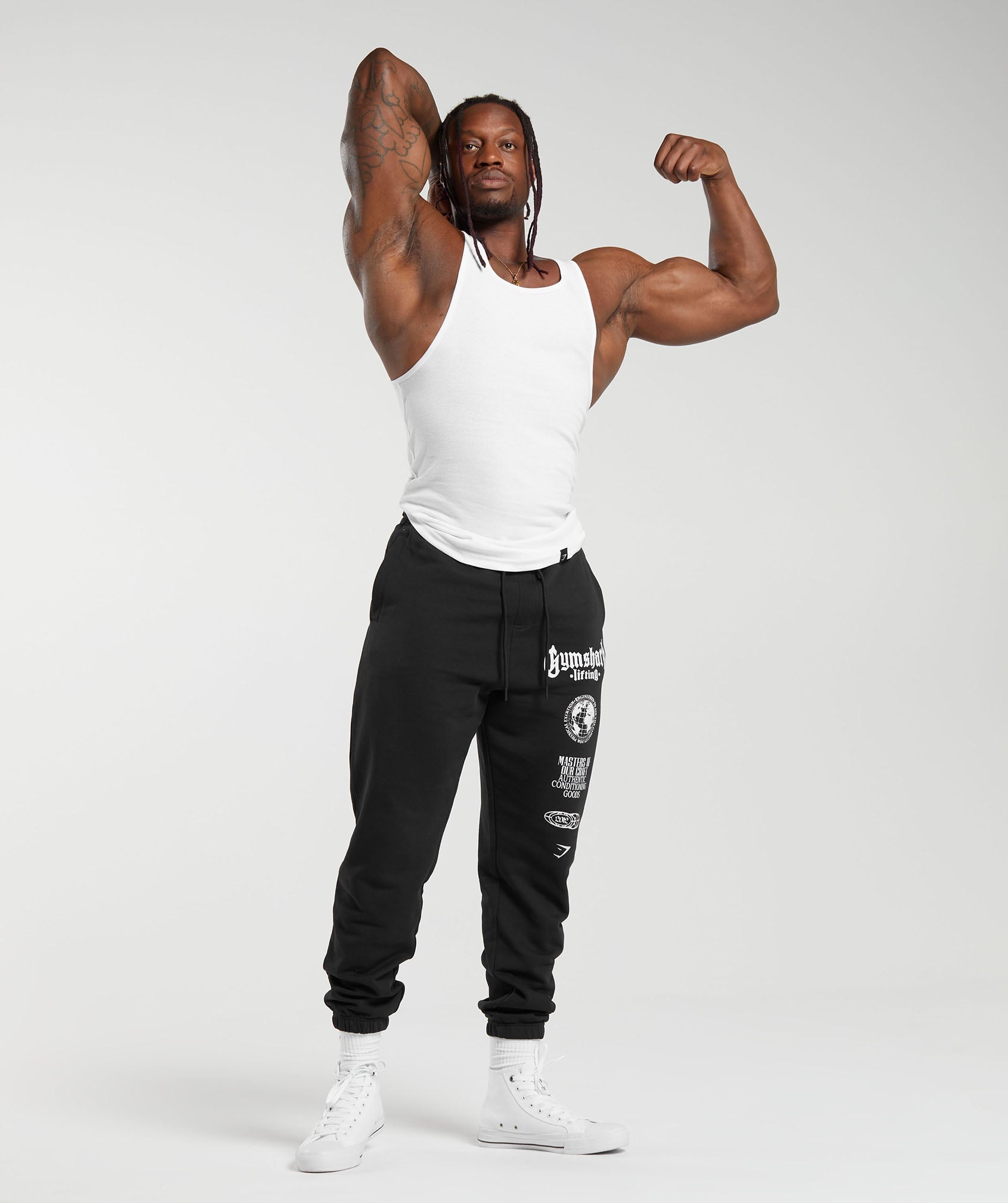 Global Lifting Oversized Joggers Black