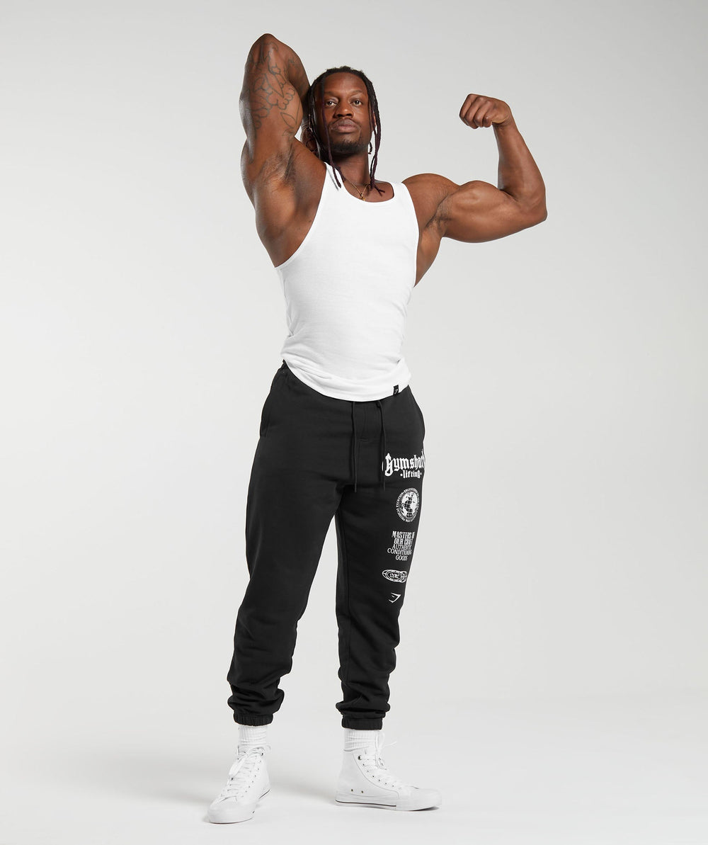 Global Lifting Oversized Joggers Black