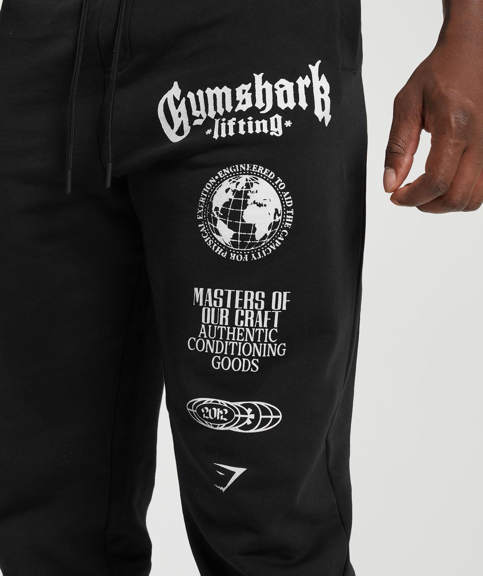 Global Lifting Oversized Joggers Black