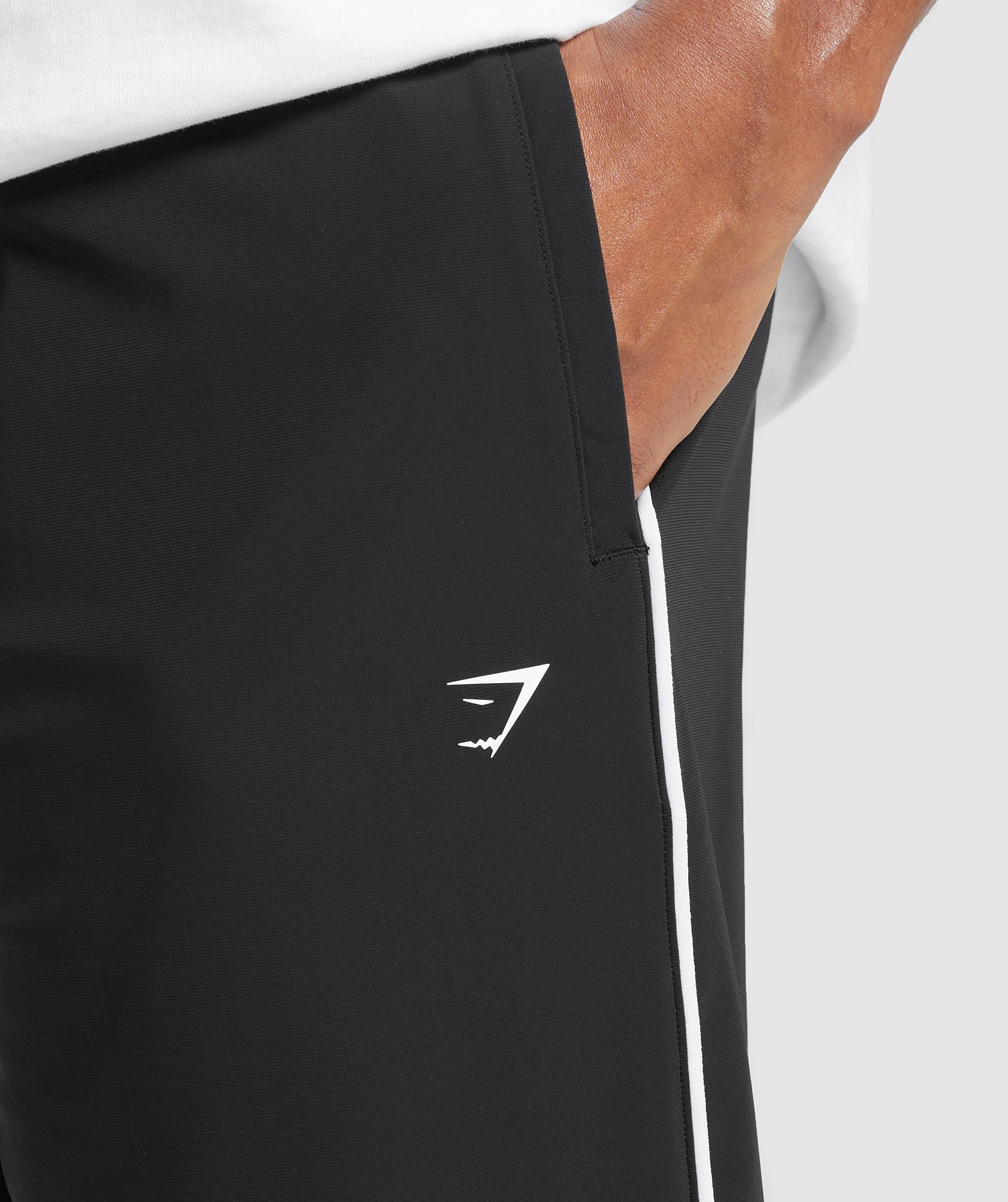 Contrast Straight Leg Pant Black