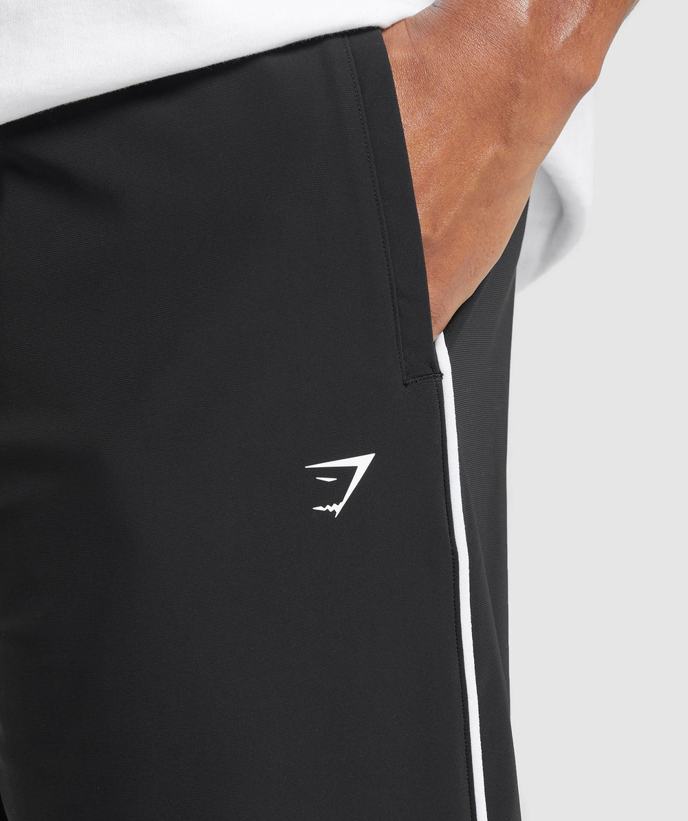 Contrast Straight Leg Pant Black