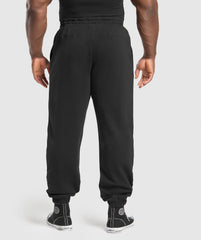 Global Lifting Oversized Essential Joggers Black/Conditioning Red