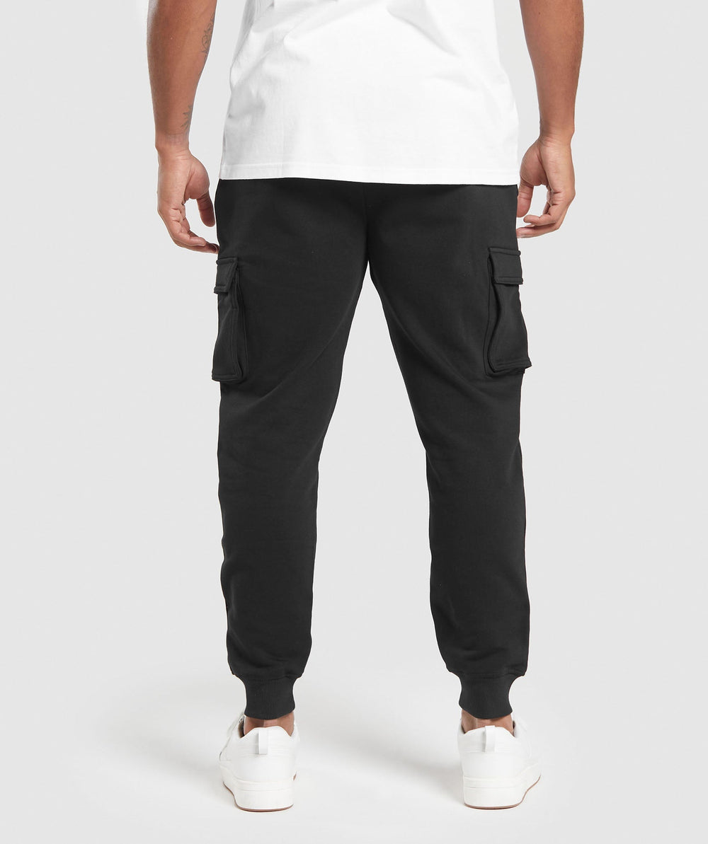 Crest Cargo Joggers Black