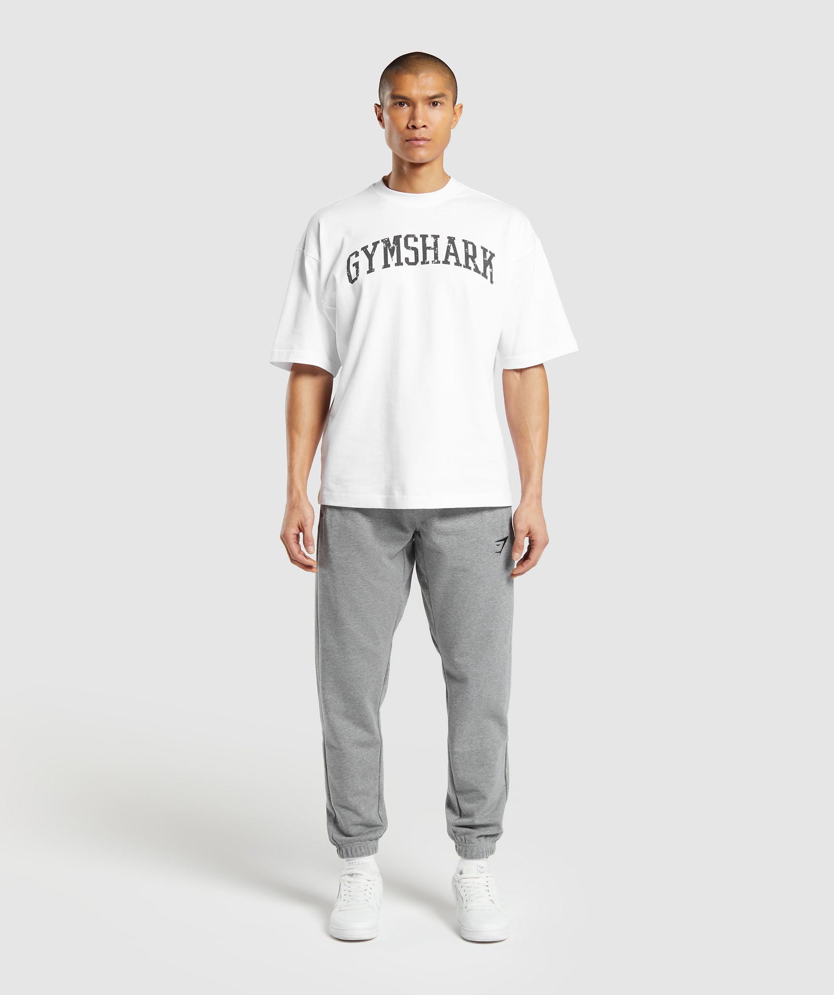 Essential Oversized Joggers Charcoal Grey Marl