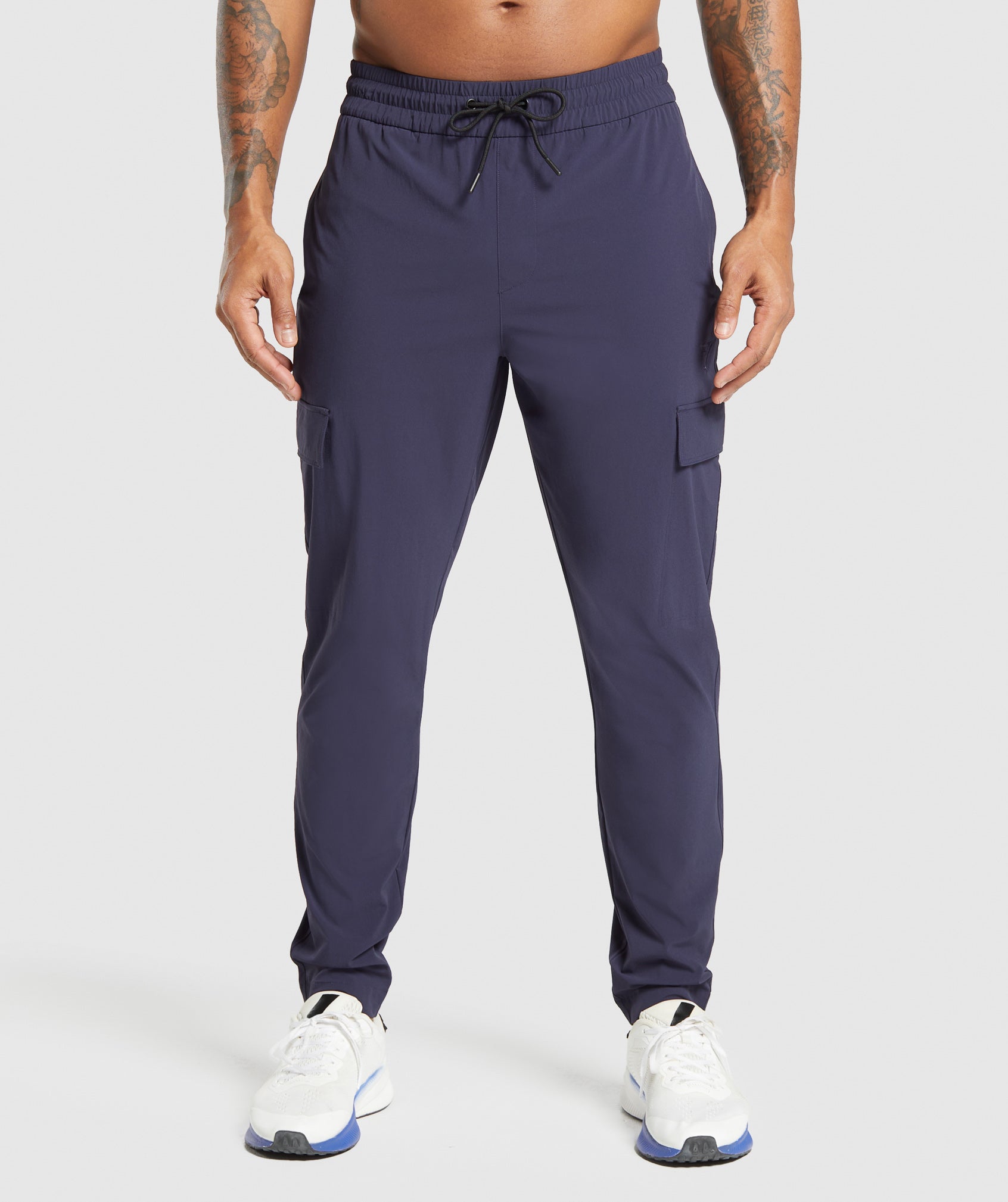 Stretch Woven Cargo Pants Heavy Blue