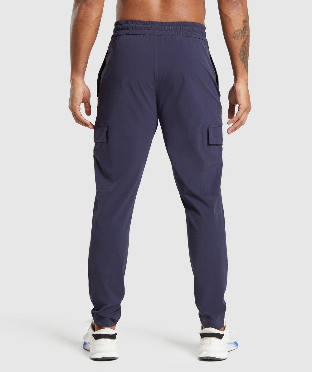 Stretch Woven Cargo Pants Heavy Blue