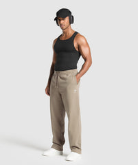Crest Straight Leg Joggers Lifestyle Brown