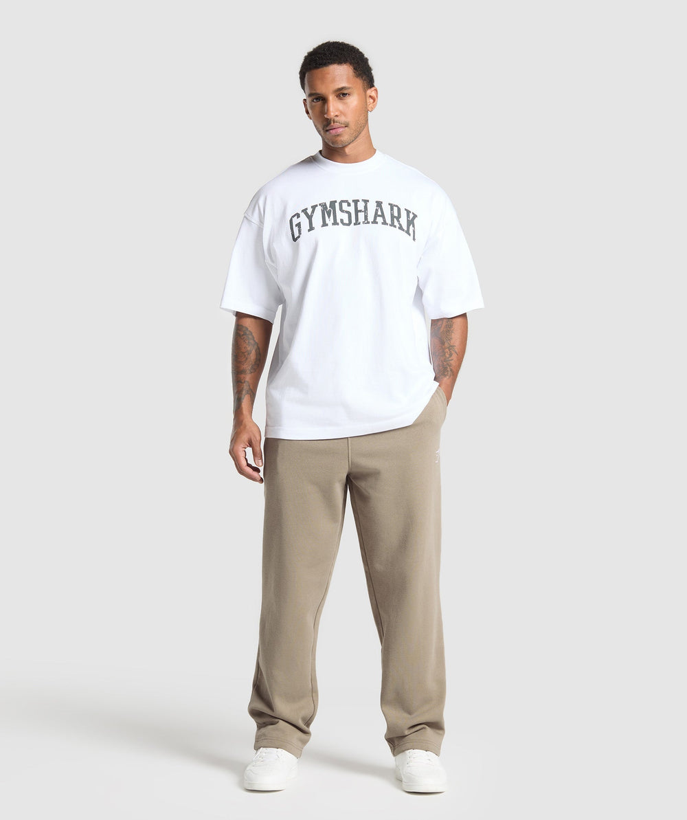 Crest Straight Leg Joggers Lifestyle Brown
