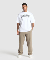 Crest Straight Leg Joggers Lifestyle Brown