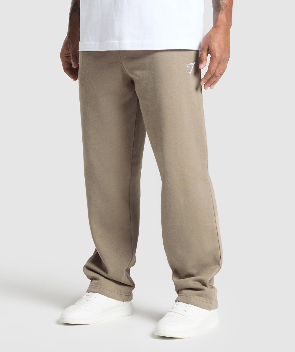 Crest Straight Leg Joggers Lifestyle Brown