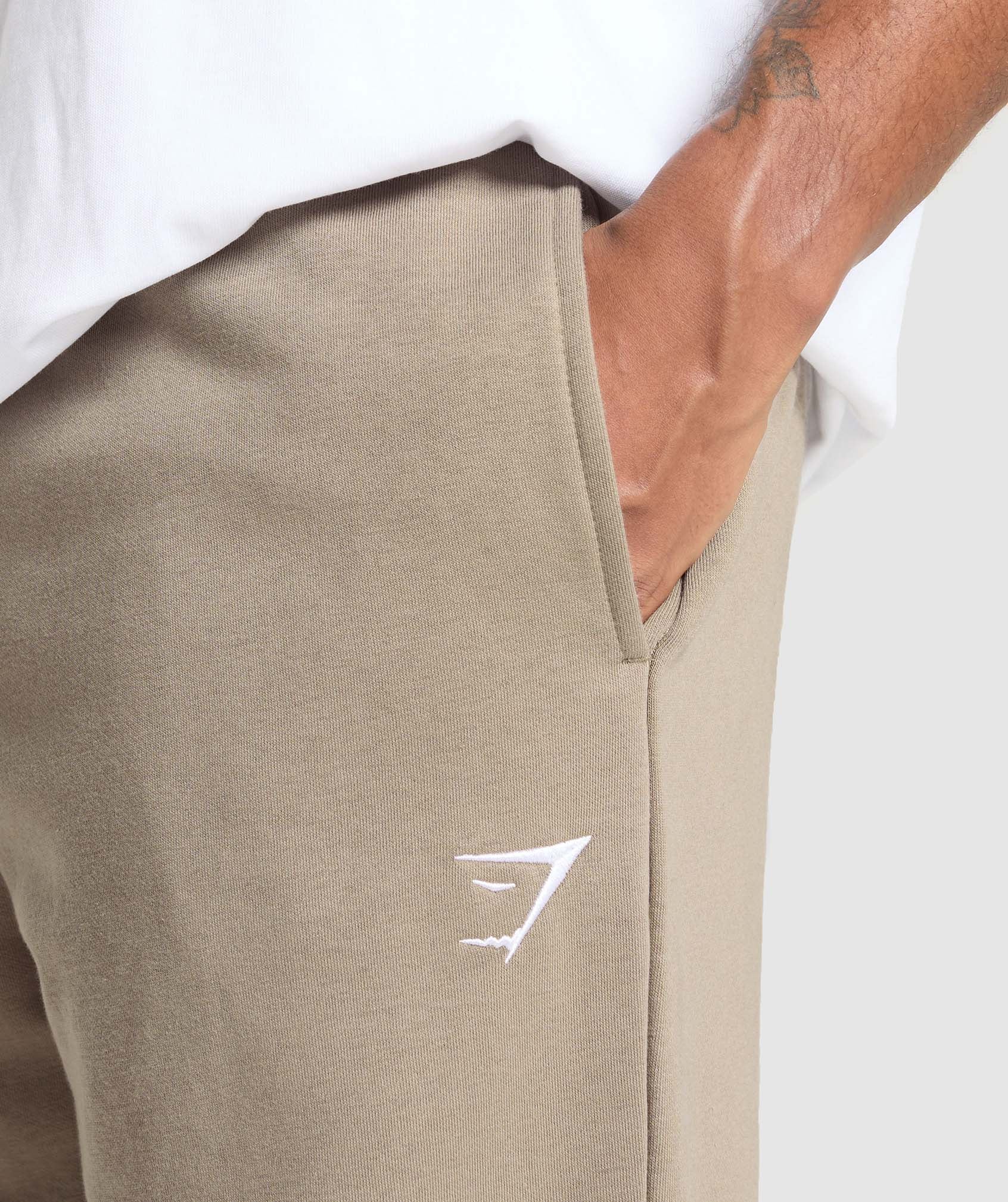 Crest Straight Leg Joggers Lifestyle Brown