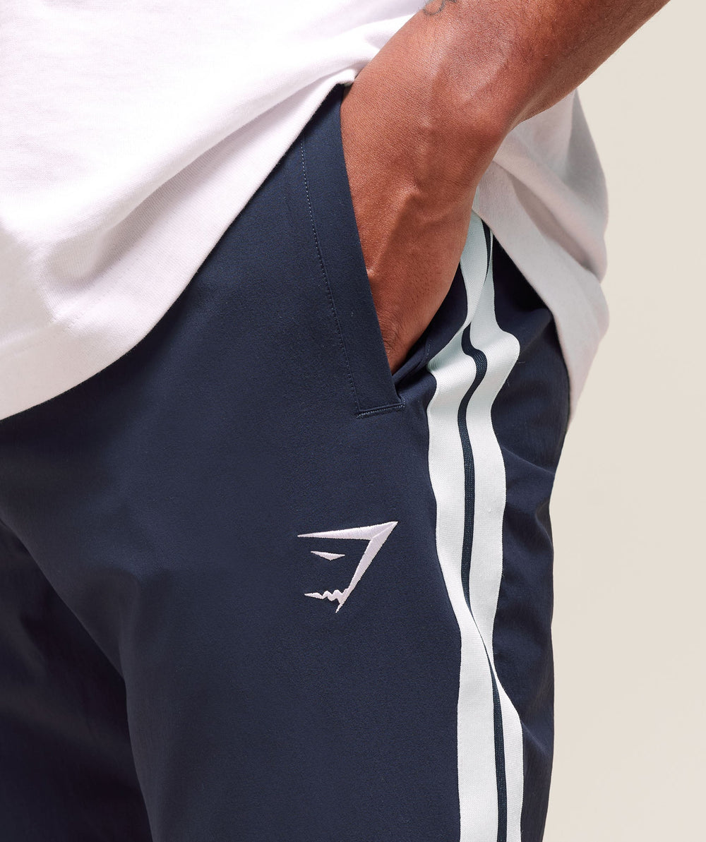 Retro Side Stripe Joggers Heavy Blue