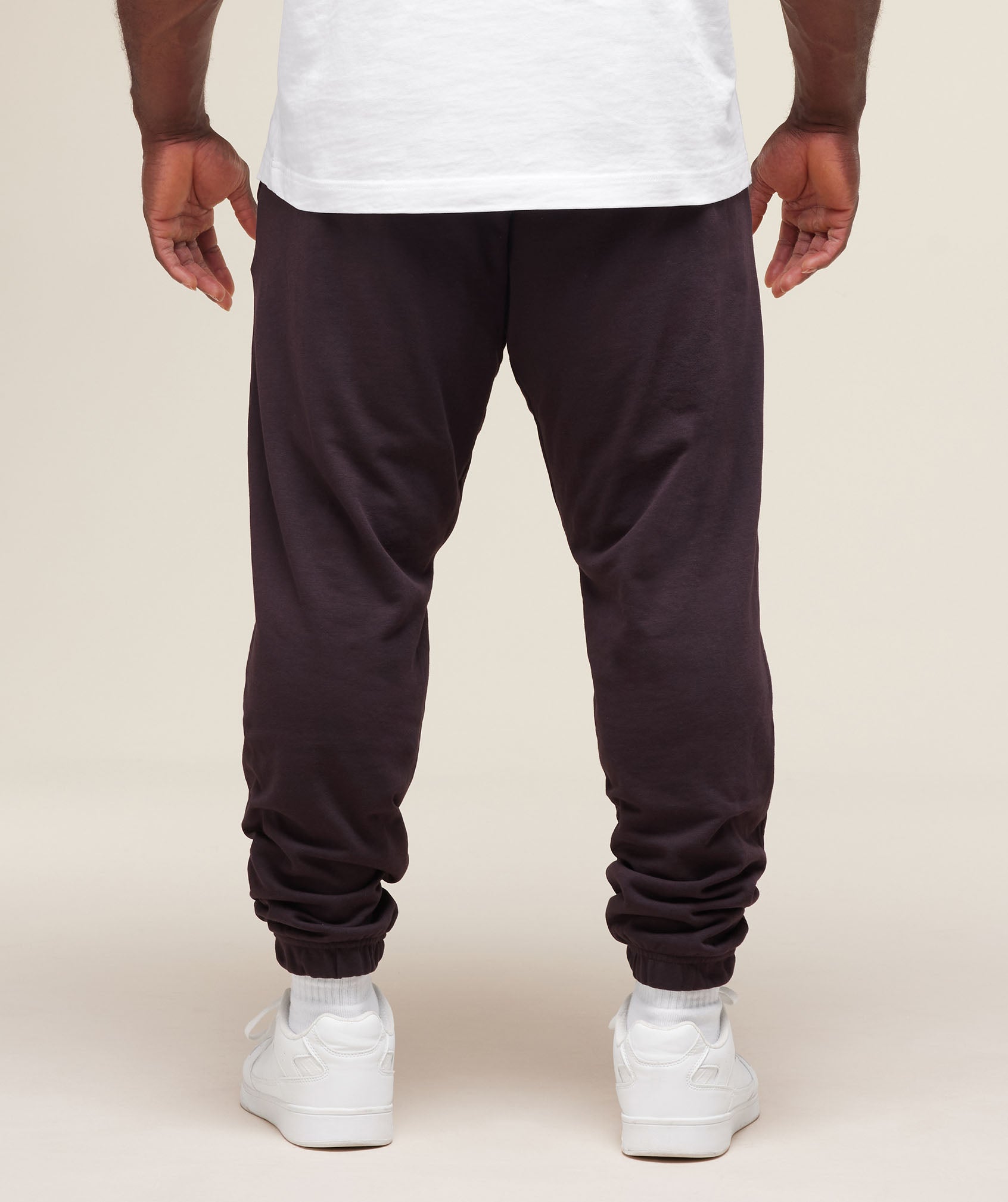 Essential Oversized Joggers Plum Brown