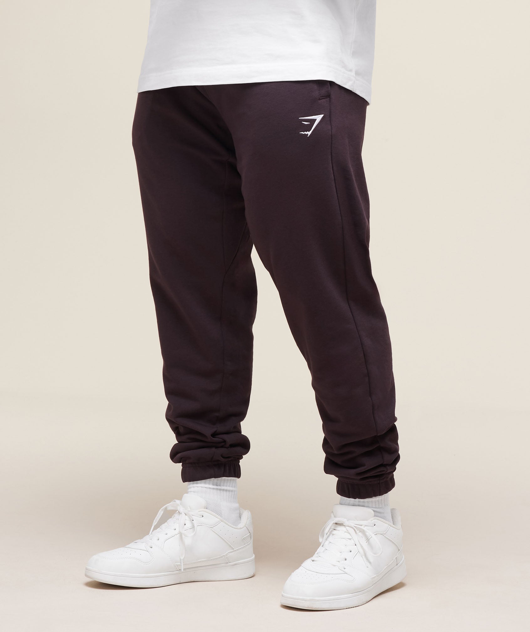 Essential Oversized Joggers Plum Brown