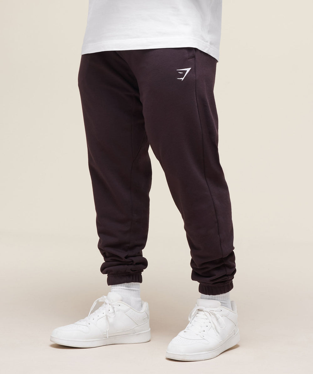 Essential Oversized Joggers Plum Brown