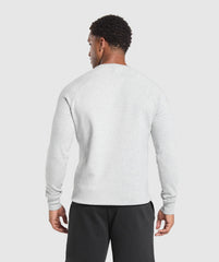 Crest Sweatshirt Light Grey Marl