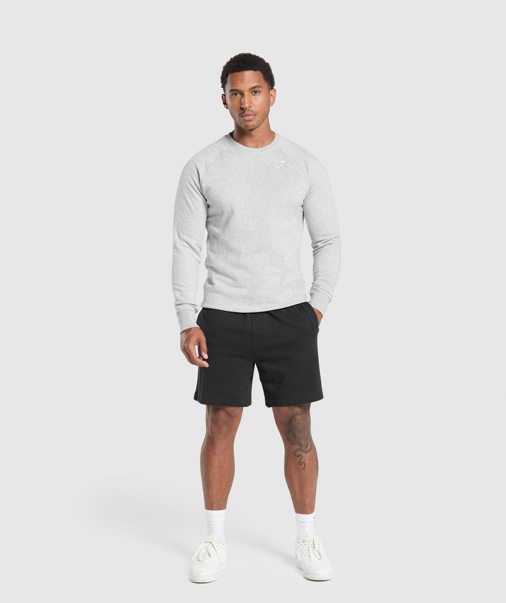 Crest Sweatshirt Light Grey Marl