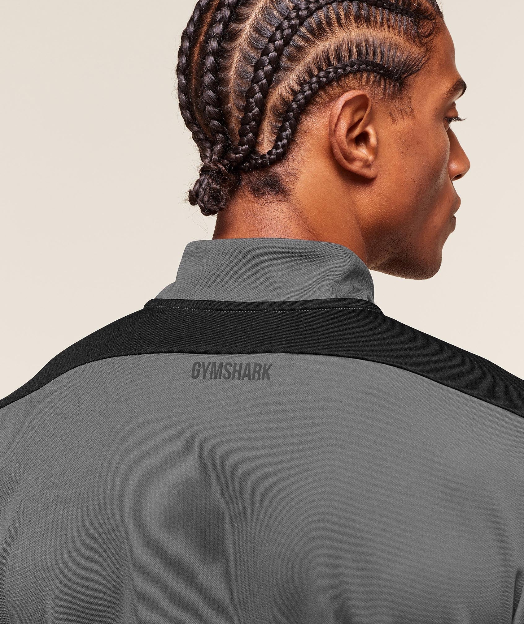 Arrival Block 1/4 Zip Dark Grey