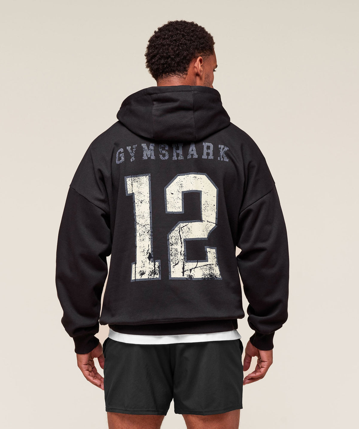 Collegiate Graphic Hoodie Black