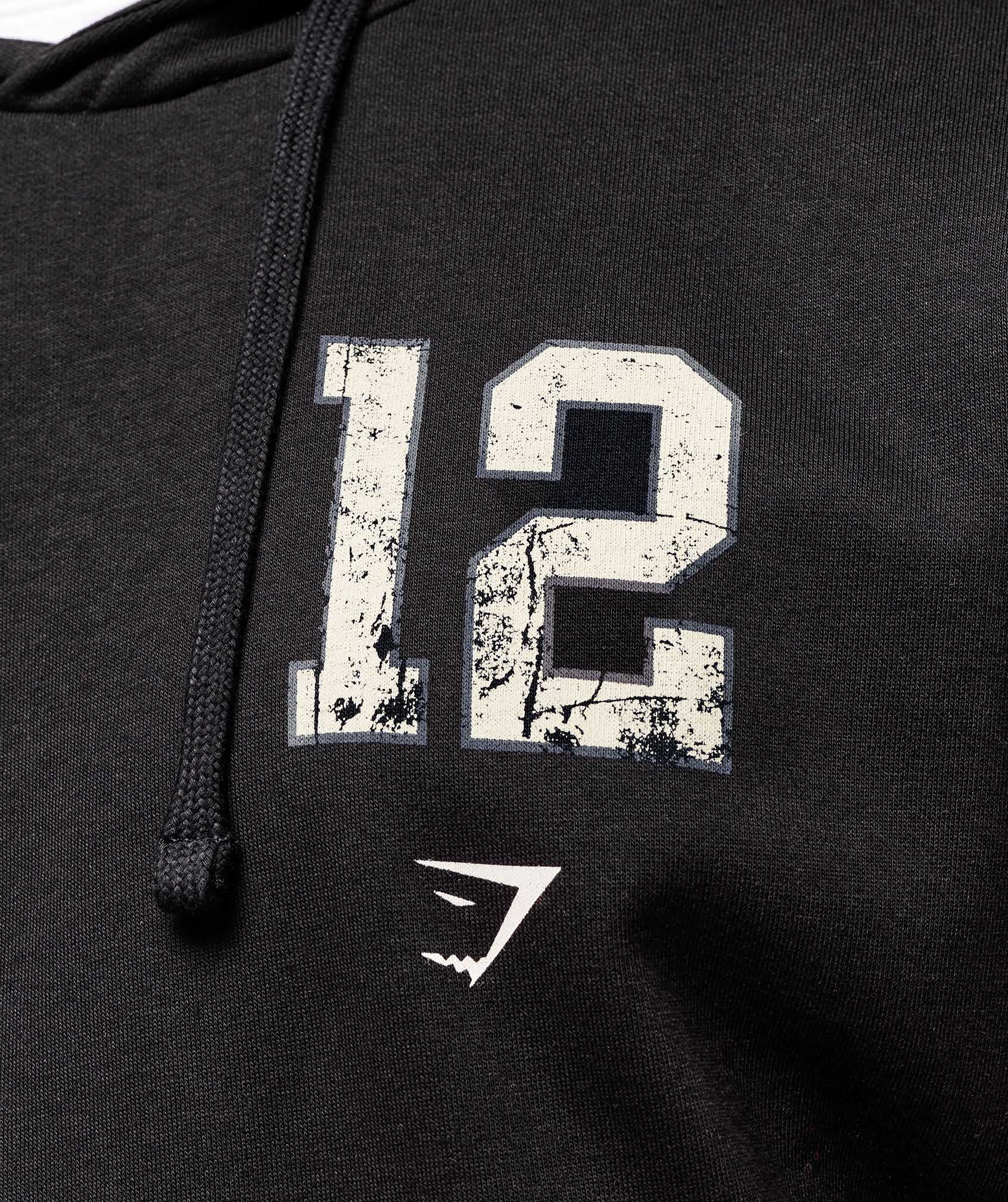 Collegiate Graphic Hoodie Black