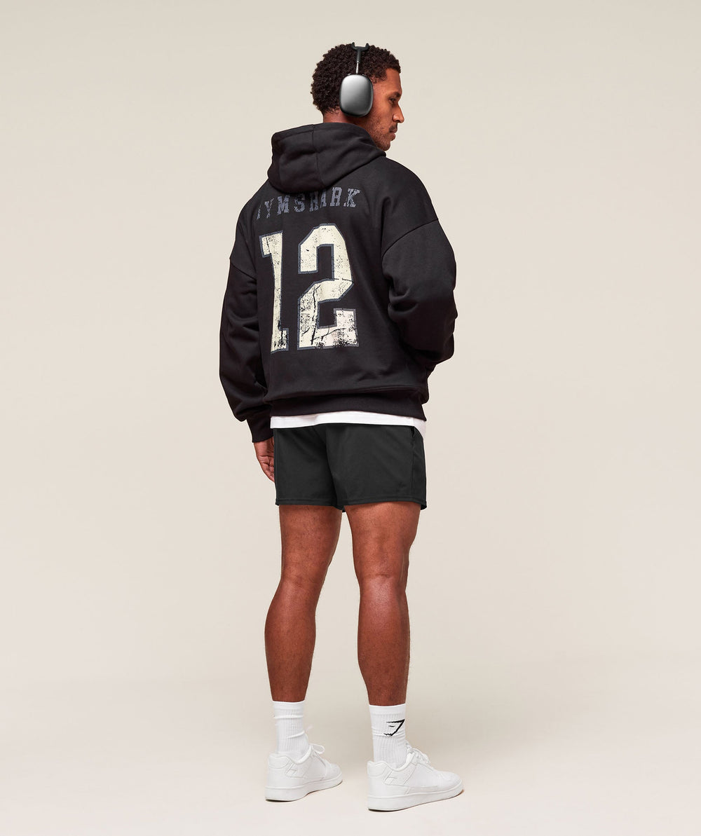 Collegiate Graphic Hoodie Black