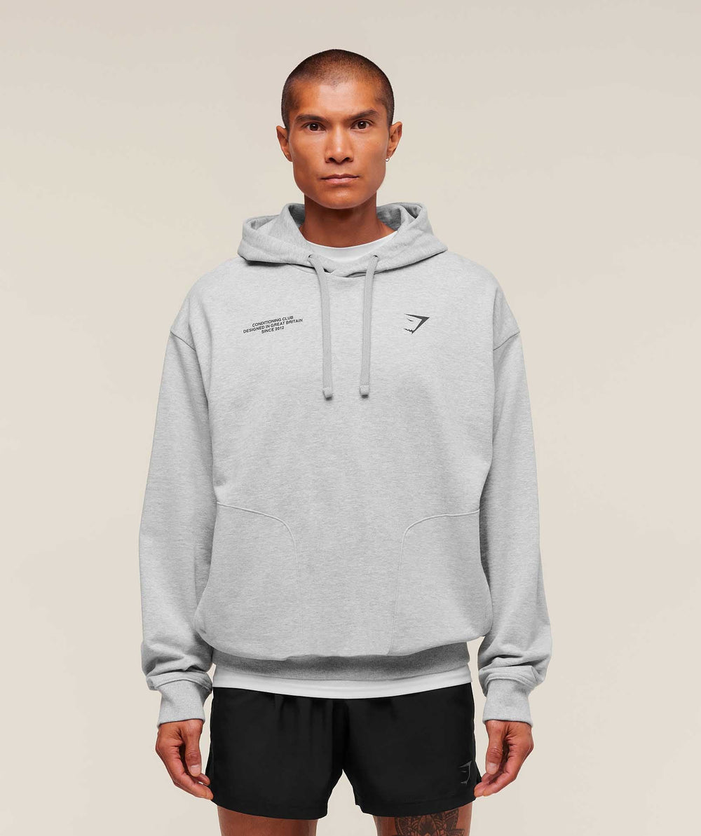Conditioning Club Hoodie Light Grey Core Marl