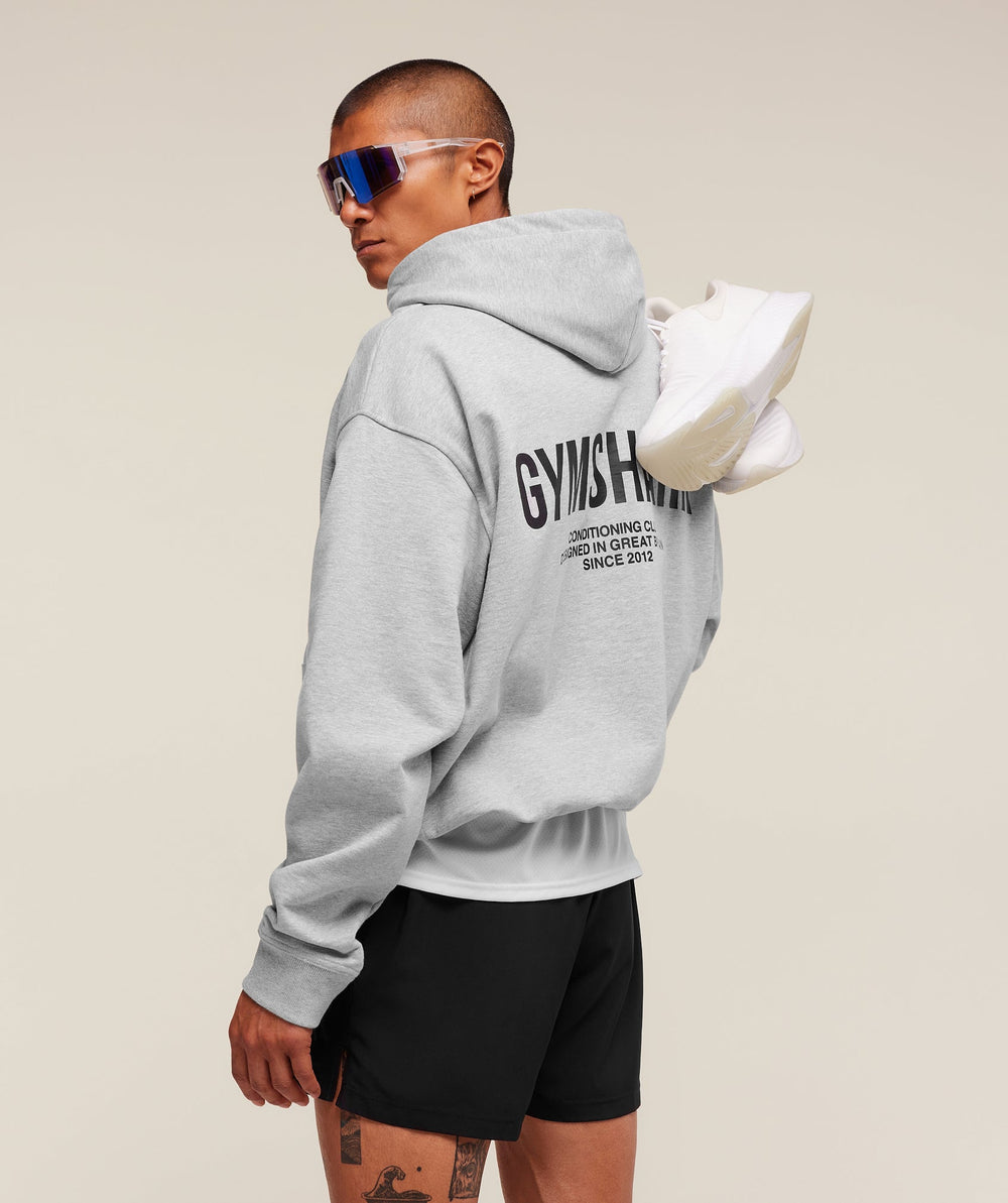 Conditioning Club Hoodie Light Grey Core Marl