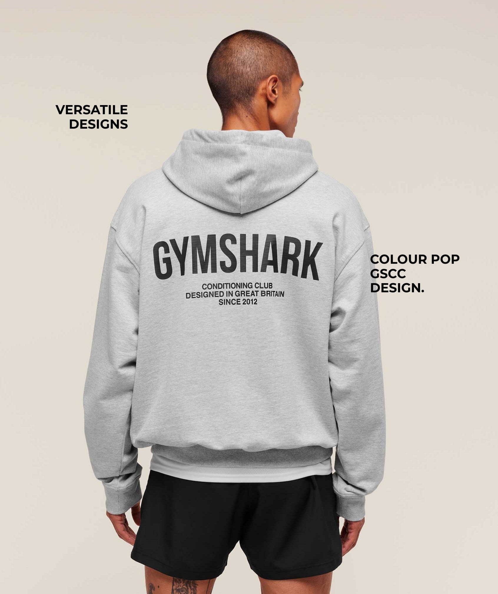 Conditioning Club Hoodie Light Grey Core Marl