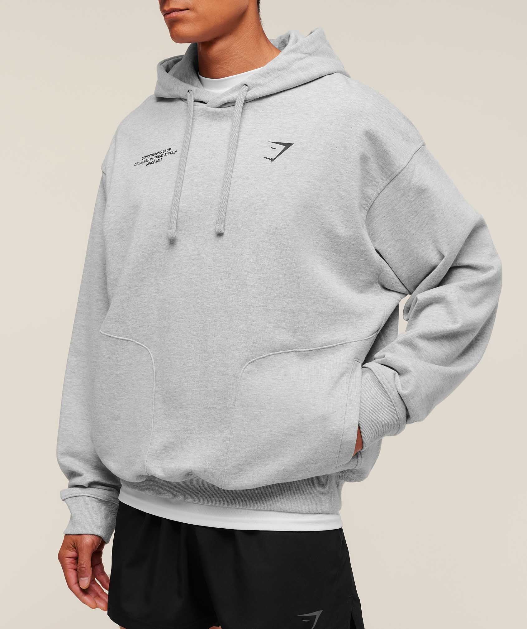 Conditioning Club Hoodie Light Grey Core Marl