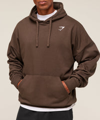 Crest Oversized Hoodie Archive Brown