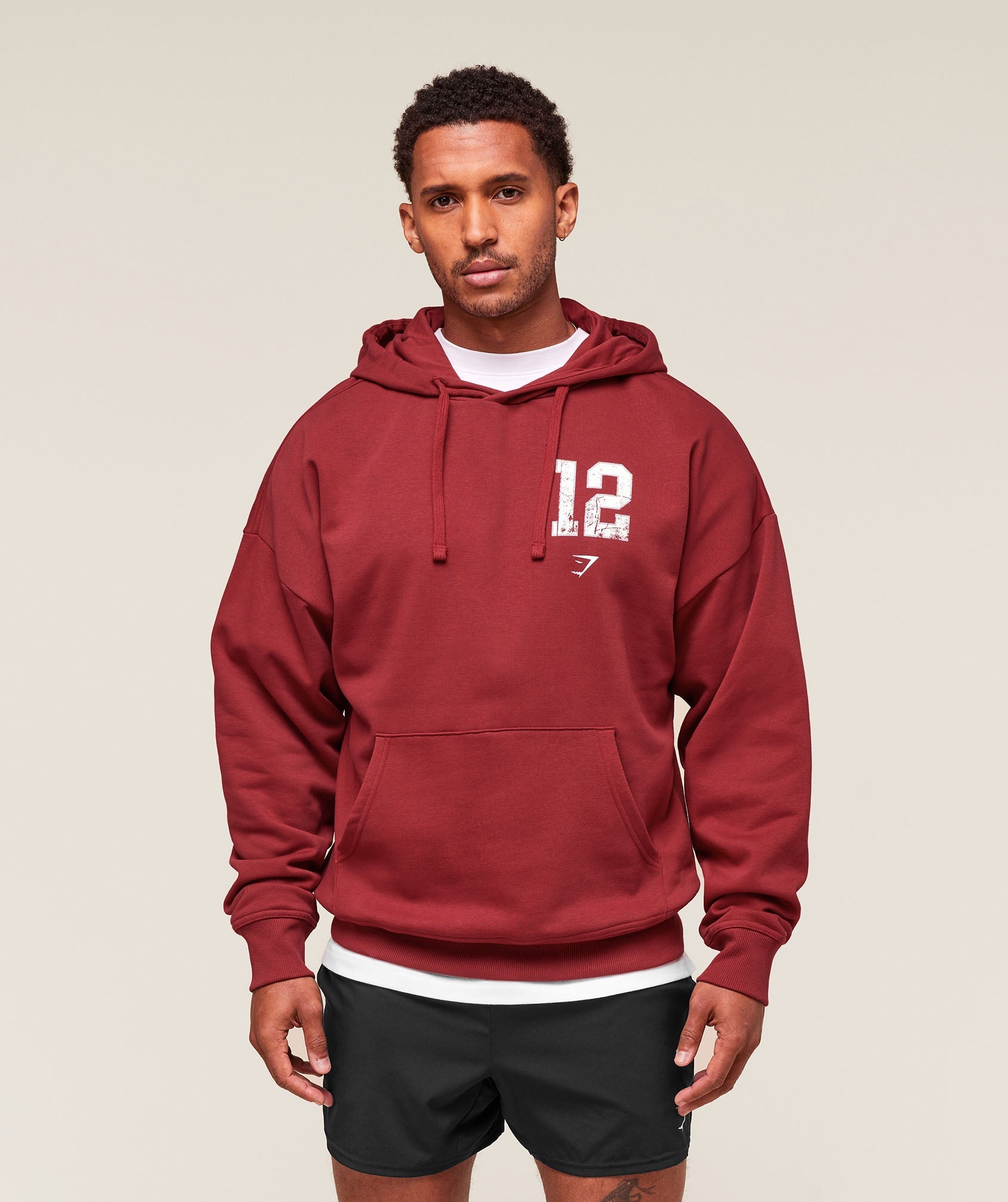 Collegiate Graphic Hoodie Athletic Burgundy