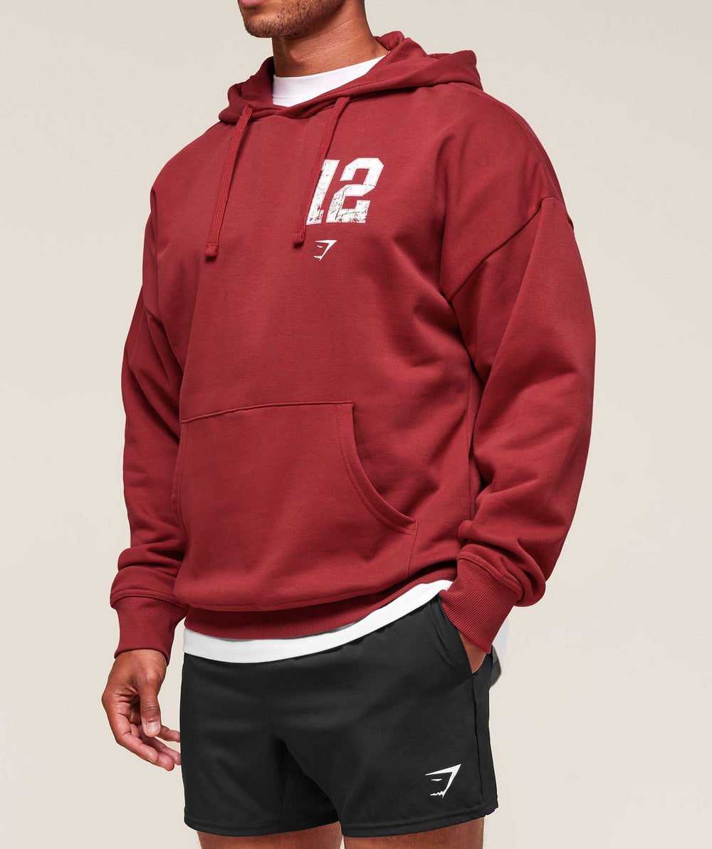 Collegiate Graphic Hoodie Athletic Burgundy