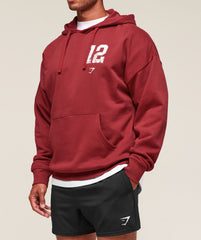 Collegiate Graphic Hoodie Athletic Burgundy