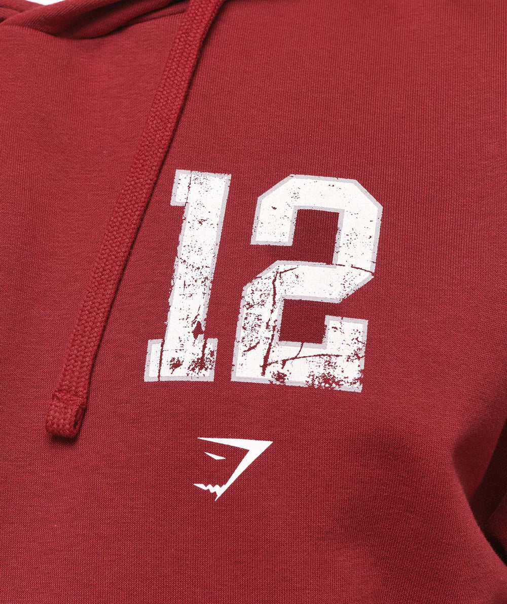 Collegiate Graphic Hoodie Athletic Burgundy