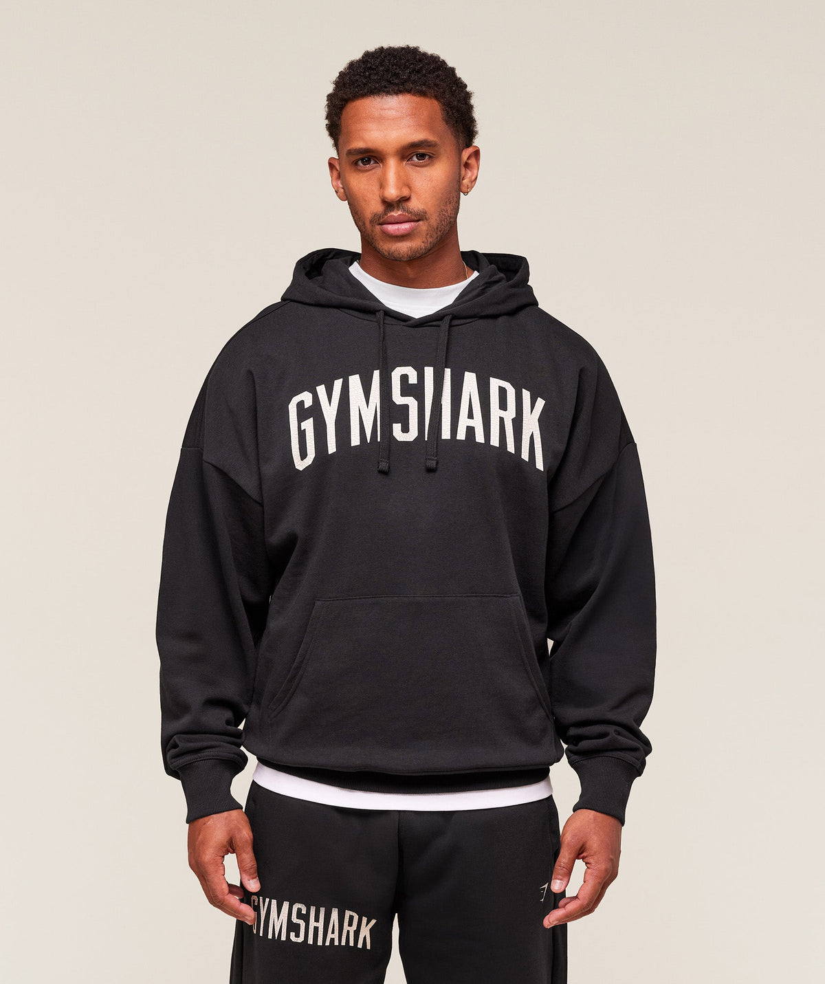 Worn Graphic Hoodie Black