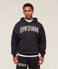 Worn Graphic Hoodie Black