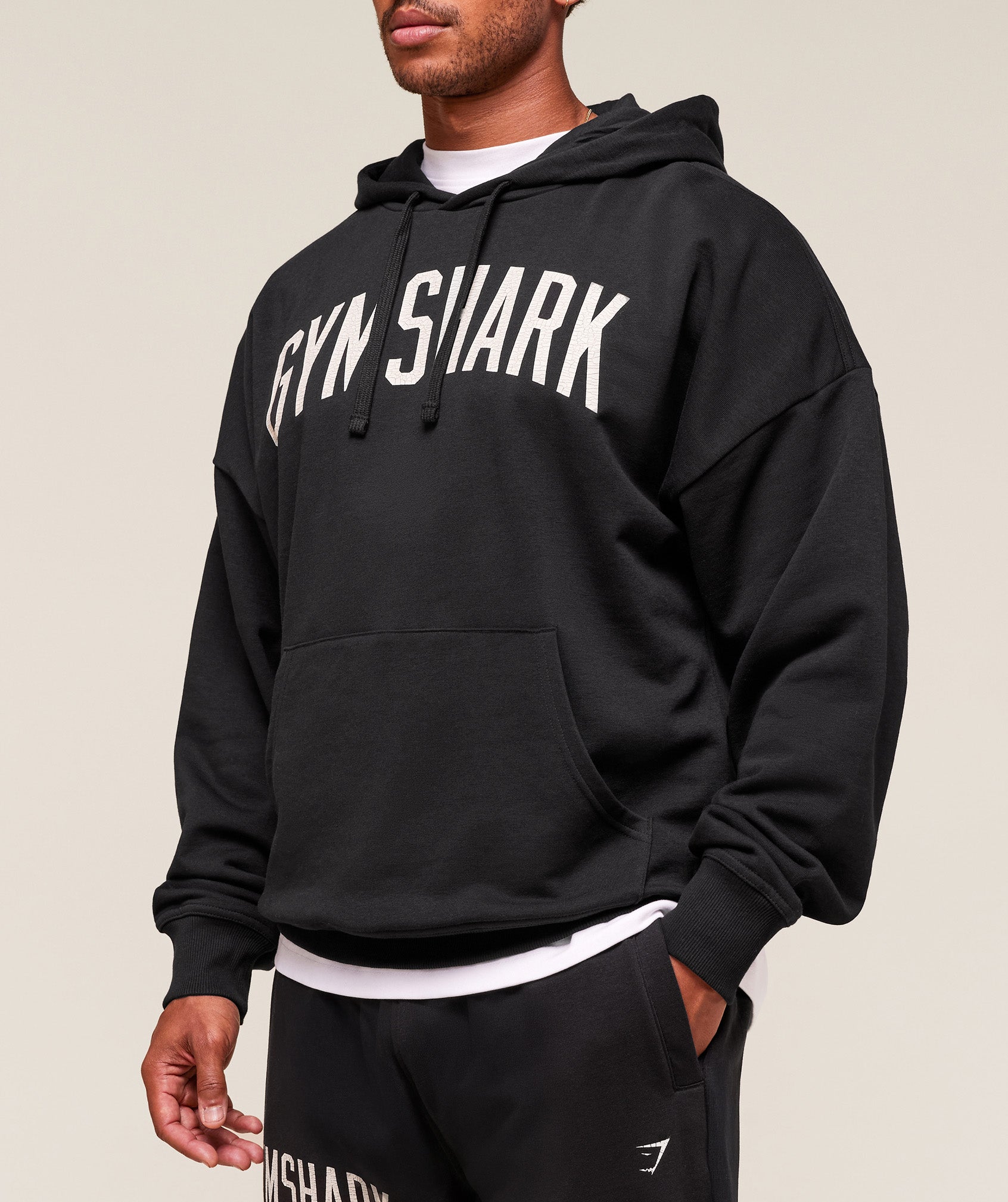 Worn Graphic Hoodie Black