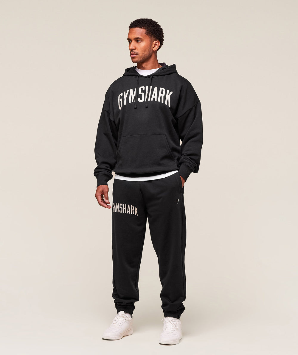 Worn Graphic Hoodie Black