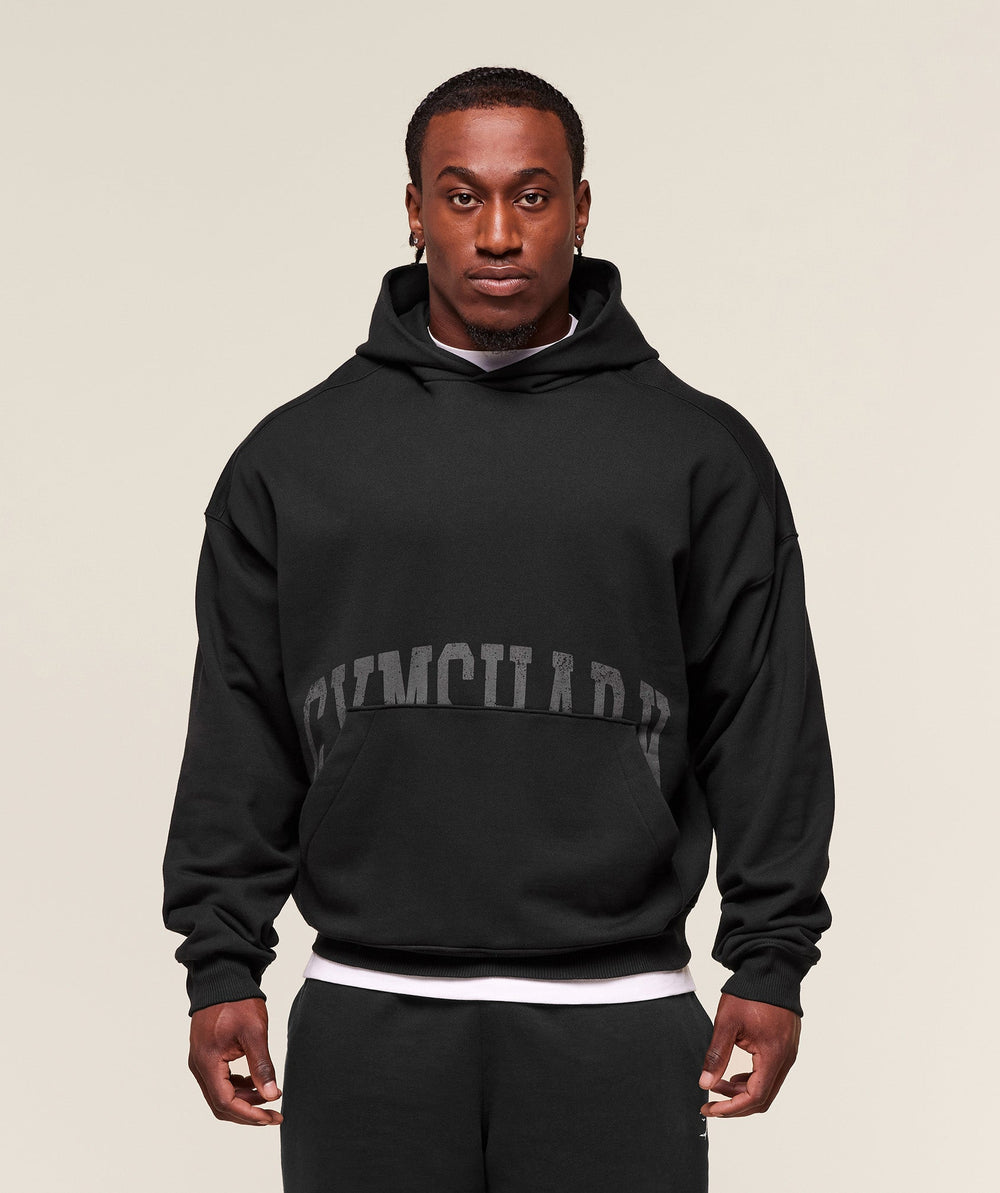 Pocket Graphic Hoodie Black