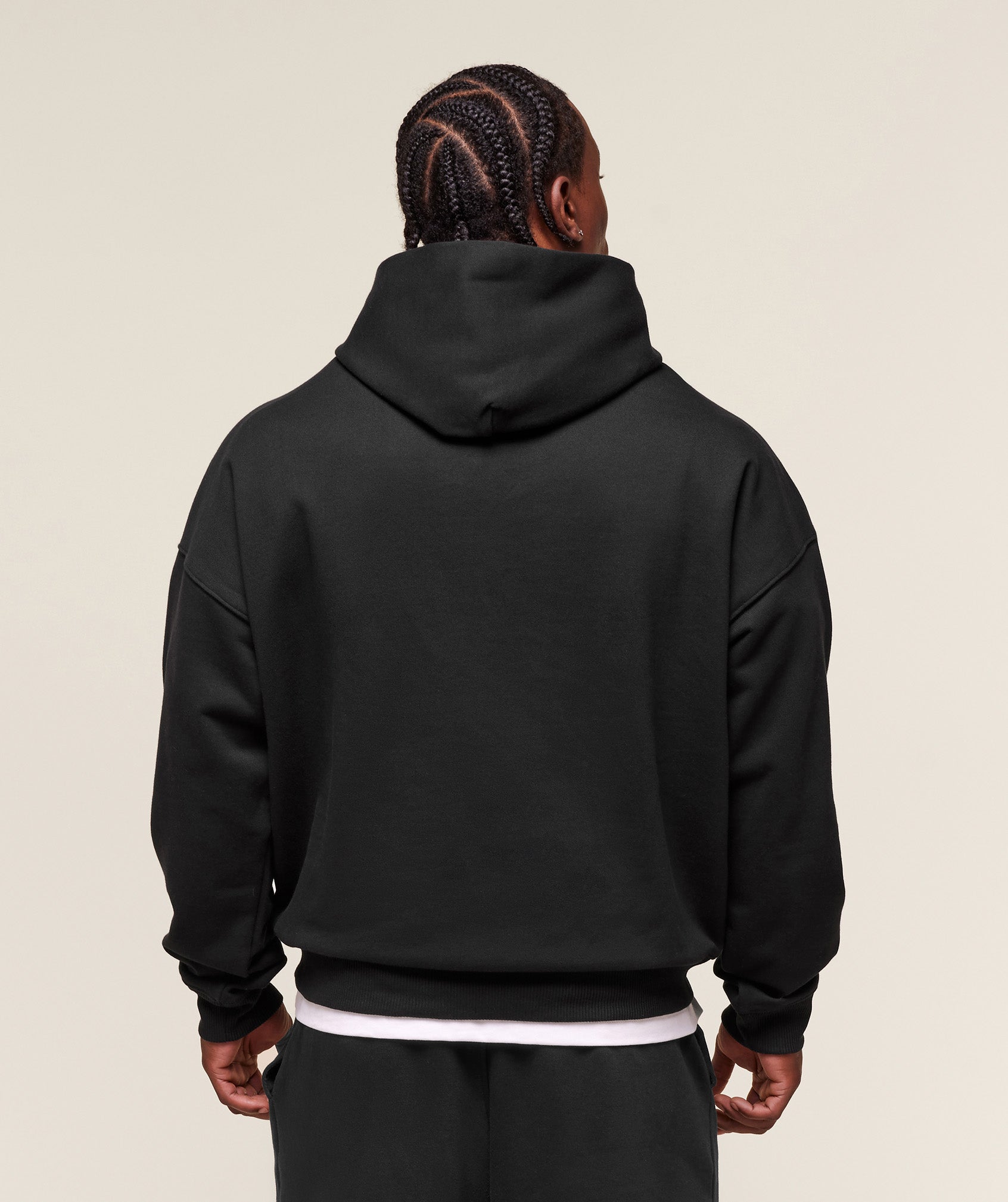 Pocket Graphic Hoodie Black