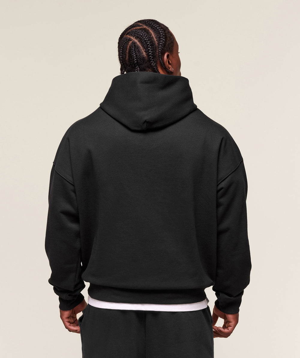 Pocket Graphic Hoodie Black