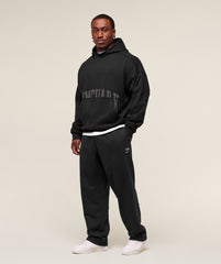 Pocket Graphic Hoodie Black