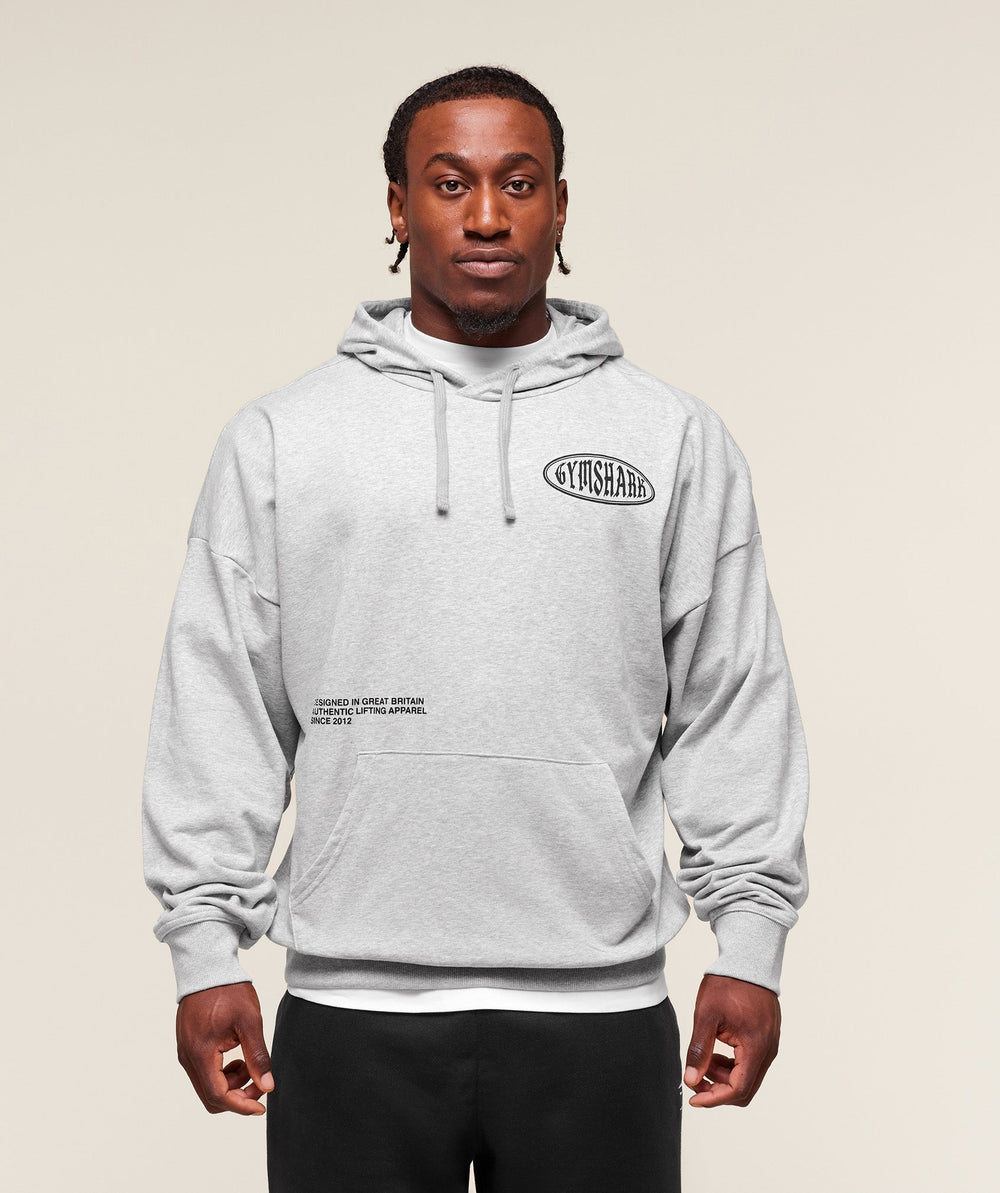 Authentic Lifting Apparel Hoodie Light Grey Core Marl